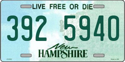 NH license plate 3925940