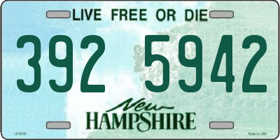 NH license plate 3925942