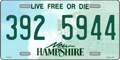 NH license plate 3925944