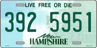 NH license plate 3925951