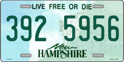 NH license plate 3925956
