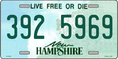 NH license plate 3925969