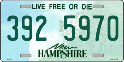 NH license plate 3925970