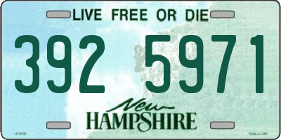 NH license plate 3925971