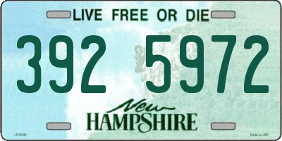 NH license plate 3925972