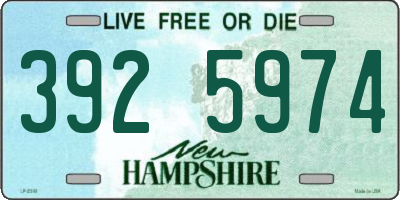 NH license plate 3925974