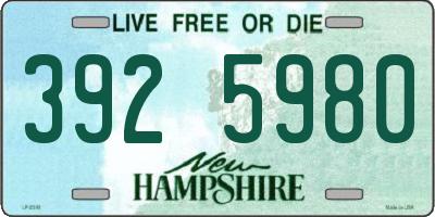 NH license plate 3925980