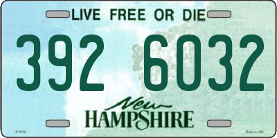 NH license plate 3926032