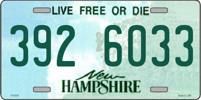 NH license plate 3926033
