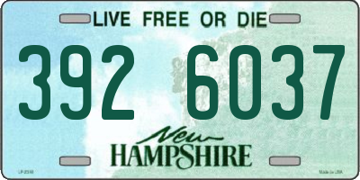 NH license plate 3926037