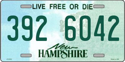NH license plate 3926042