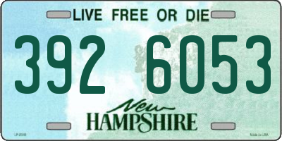 NH license plate 3926053