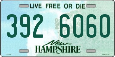 NH license plate 3926060