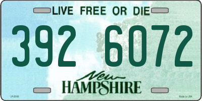 NH license plate 3926072