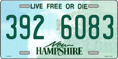NH license plate 3926083