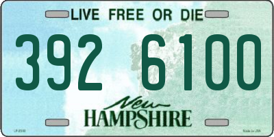 NH license plate 3926100