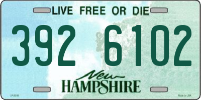 NH license plate 3926102