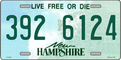 NH license plate 3926124