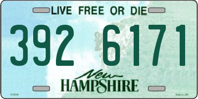 NH license plate 3926171