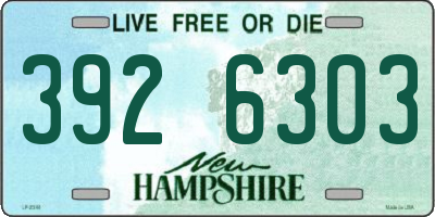 NH license plate 3926303