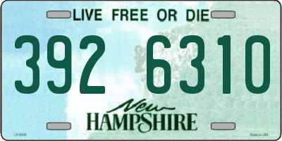 NH license plate 3926310