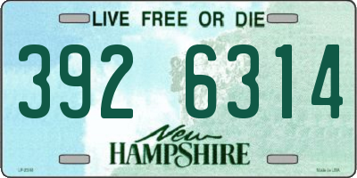 NH license plate 3926314