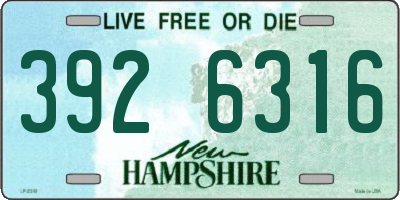 NH license plate 3926316