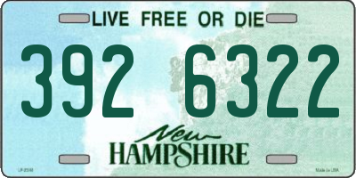 NH license plate 3926322
