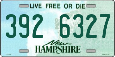 NH license plate 3926327