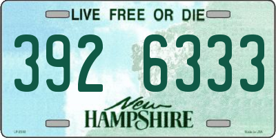 NH license plate 3926333