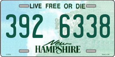 NH license plate 3926338