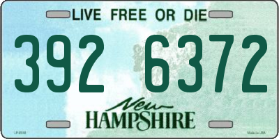 NH license plate 3926372