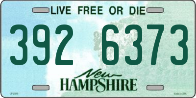 NH license plate 3926373