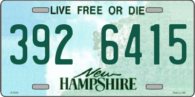 NH license plate 3926415