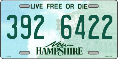 NH license plate 3926422
