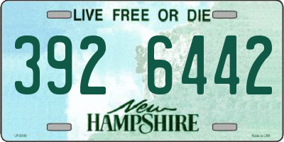 NH license plate 3926442