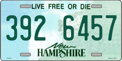 NH license plate 3926457