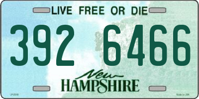 NH license plate 3926466