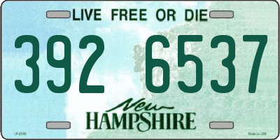 NH license plate 3926537