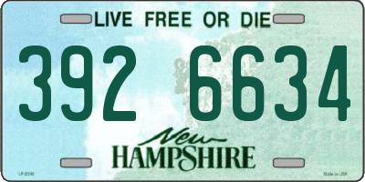 NH license plate 3926634
