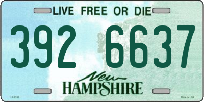 NH license plate 3926637
