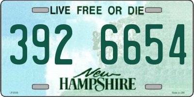NH license plate 3926654