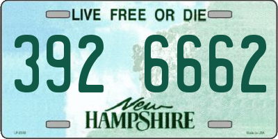NH license plate 3926662