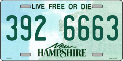 NH license plate 3926663