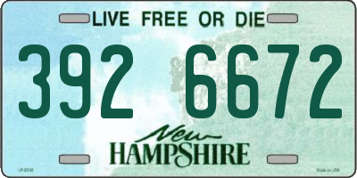 NH license plate 3926672