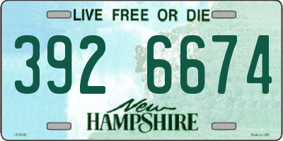 NH license plate 3926674