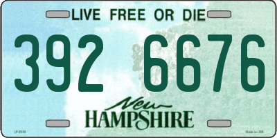 NH license plate 3926676