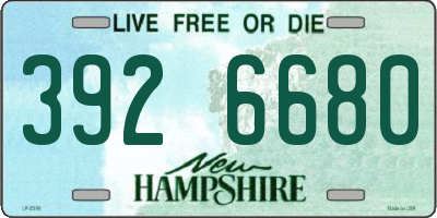 NH license plate 3926680