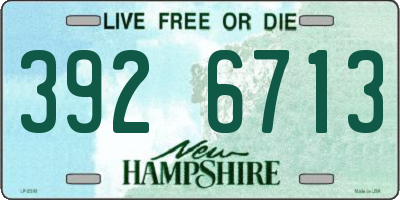 NH license plate 3926713