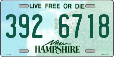 NH license plate 3926718